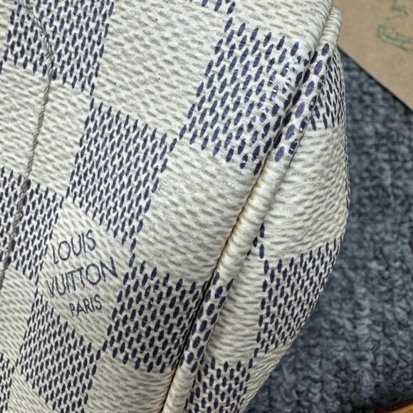 Louis Vuitton Favorite White Damier Azur Canvas Satchel 688-012625 - Picture 9 of 16